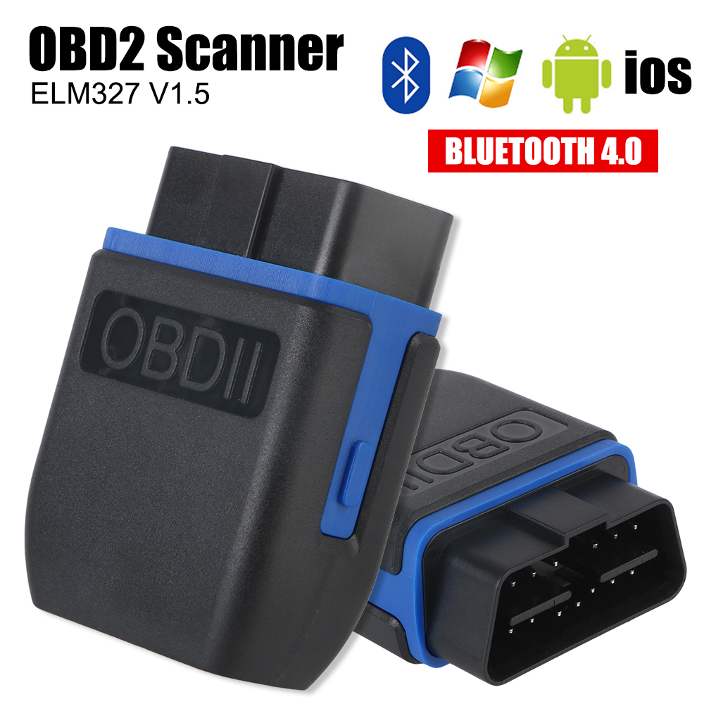ELM327 V1.5 車 OBD II カーケア車コードリーダー診断スキャナーミニワイヤレス Bluetooth 4.0 OBD2 スキャナー