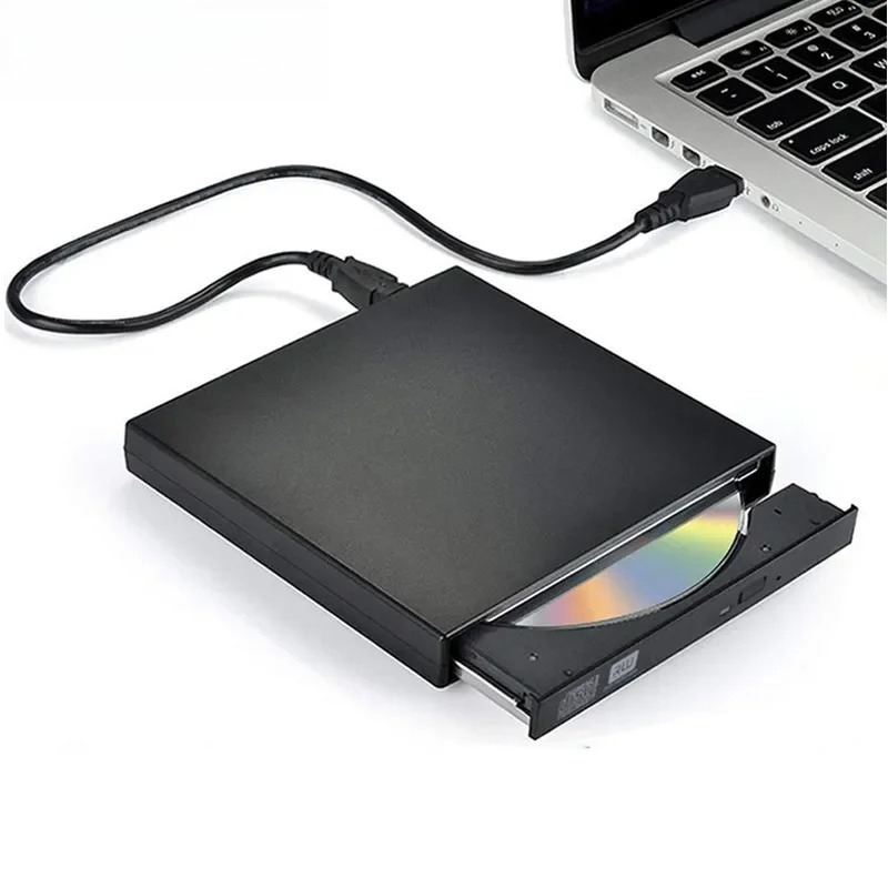 スリム外付け光学ドライブ USB 2.0 DVD コンボ DVD ROM プレーヤー CD-RW バーナーライター プラグアンドプレイ Macbook ラップトップ デスクトップ PC