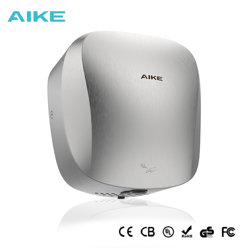 AIKE エアタンクヘビーデューティ自動ハンドドライヤー HEPA フィルター UL 承認 1450 ワットつや消しステンレス鋼仕上げハンド乾燥機
