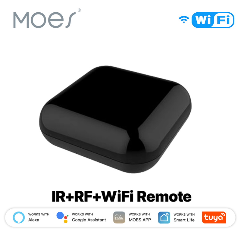 MOES Tuya WiFi IR RF リモコン エアコン TV 用 ユニバーサル赤外線リモコン Alexa、Google Home で動作