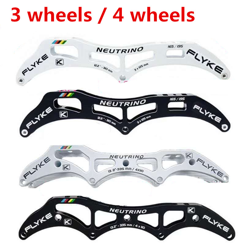 3X125mm 12.2'' 125mm Marathon 3 wheels Inline Speed Skates Frame 4X110mm 13.2'' 110mm Track 4 Wheels FlYKE NEUTRINO 165mm 195mm