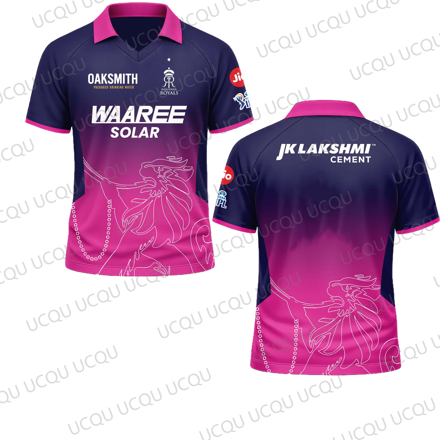 2026 新しいクイック ドライ オール シーズン IPL ラジャスタン ロイヤルズ クリケット ポロ v ネック チーム ジャージ カジュアル スポーツ大人/子供 Tシャツ
