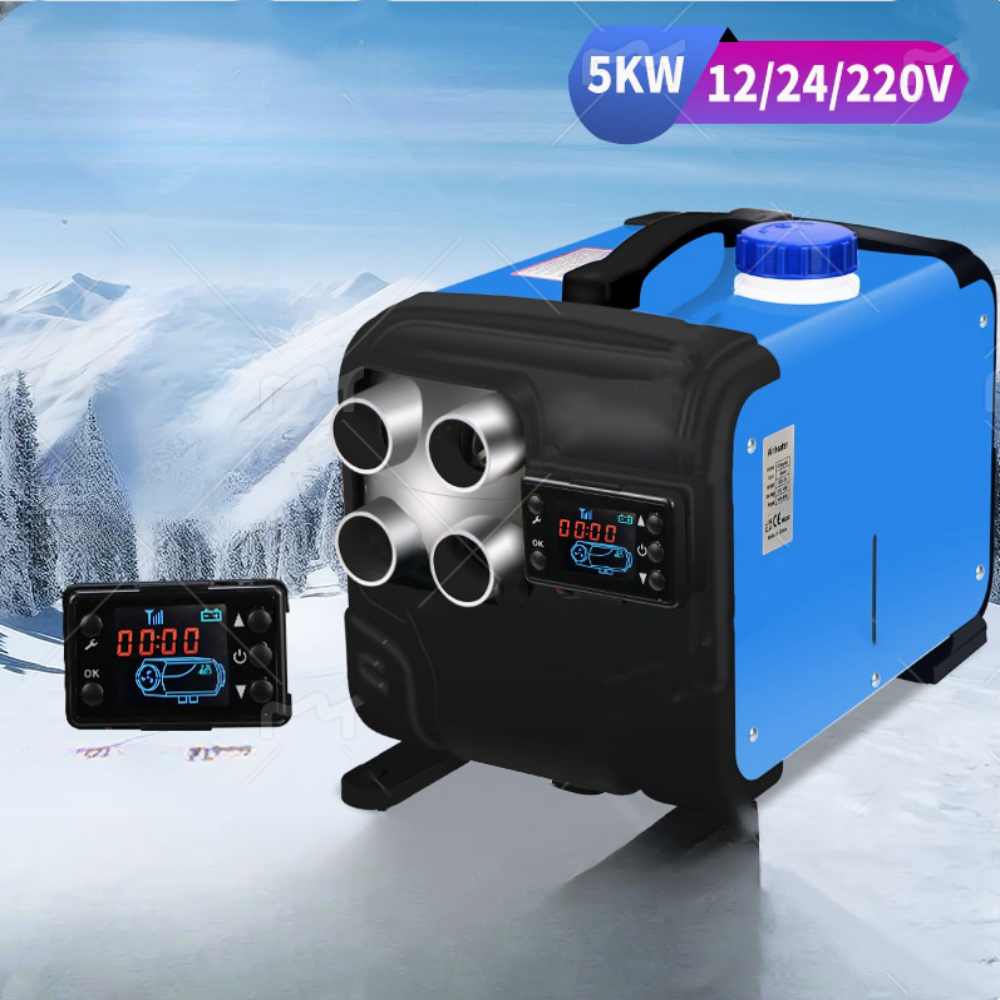 5KW 12V/24V/220V 車のディーゼルヒーターエアパーキングヒーターディーゼル加熱低ノイズヒータートラックバス RV トレーラーボートアルミ