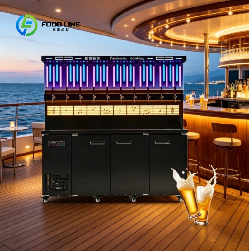 ドラフトビールマシン商業ビールクーラーケゲレーターステンレス鋼ディスペンサーバーレストラン飲料サービス用