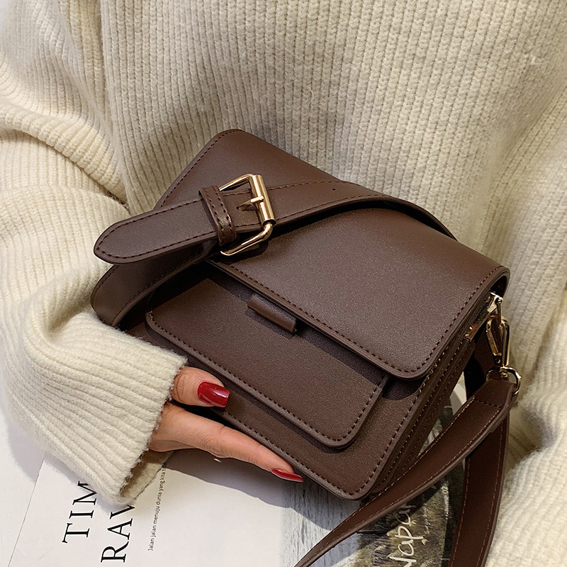 女性の高級デザイナー小さなハンドバッグファッション高品質 PU レザー Femael デイリーソリッドカラーヴィンテージクロスボディメッセンジャーバッグ