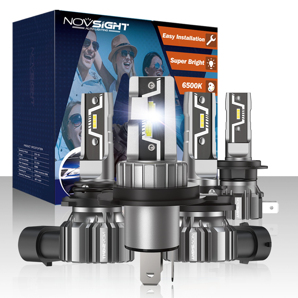 NOVSIGHT N57 H7 超高輝度ランプ H4 H11 H8 H9 H1 9005 HB3 9006 HB4 880 881 ミニサイズ 50 ワット 10000LM ヘッドランプ 6500 K ホワイトフォグランプ