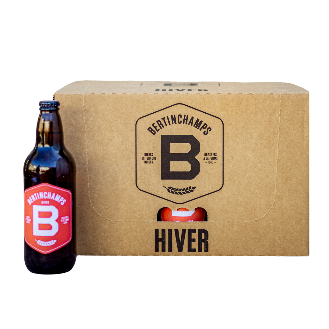 Pack 20x 50cl Hiver Beer Bertinchamps Belgium Brewery White Label Classic Drink Alcohol Wholesale