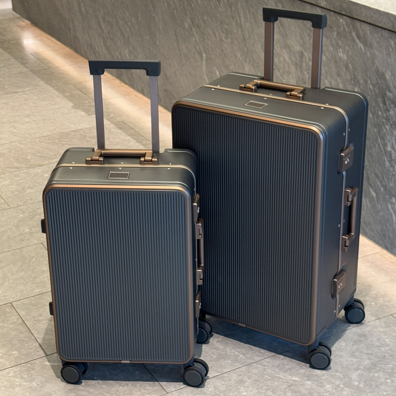 丈夫なアルミフレームスーツケース 28 インチ大型耐落下トロリーケースビジネススーツケース 20 インチ搭乗ボックス TSA ロック