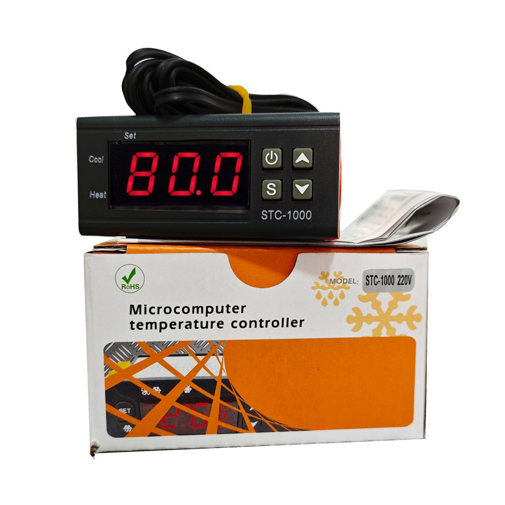 STC-1000 Digital LED Temperature Controller Heating Cooling Centigrade Thermostat 110V-220V with 2M NTC Sensor Probe