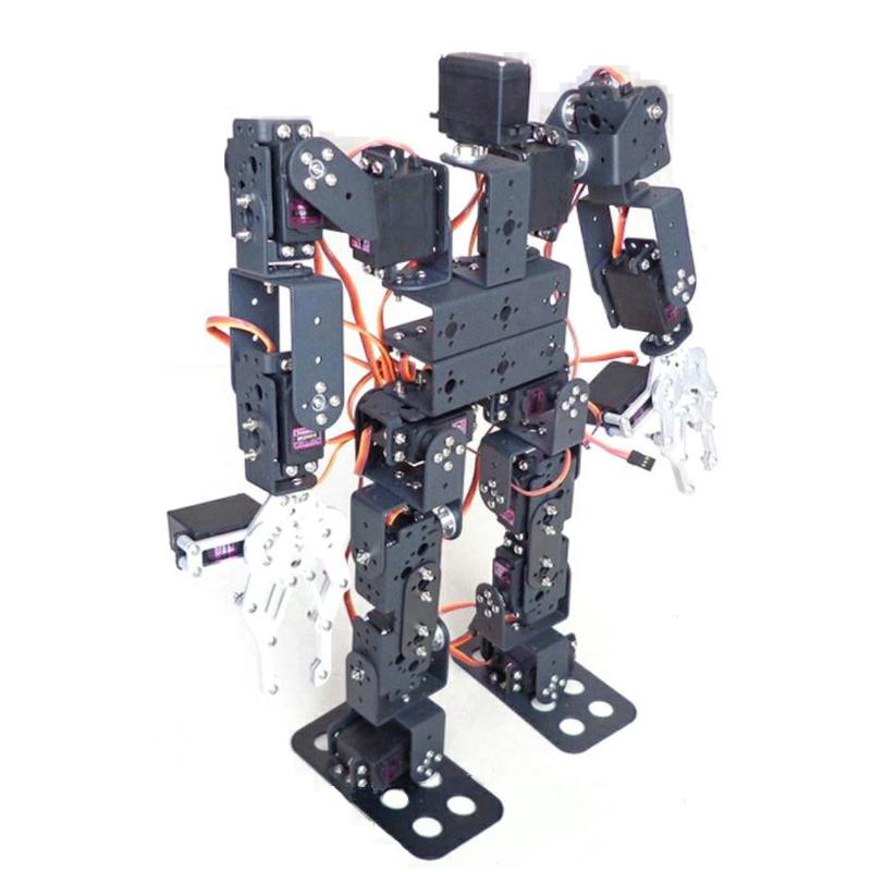 新しい 17 Dof ヒューマノイドロボットサーボ教育ロボットダンスロボット爪二足歩行ロボット教育 DIY キットプログラマブルロボット