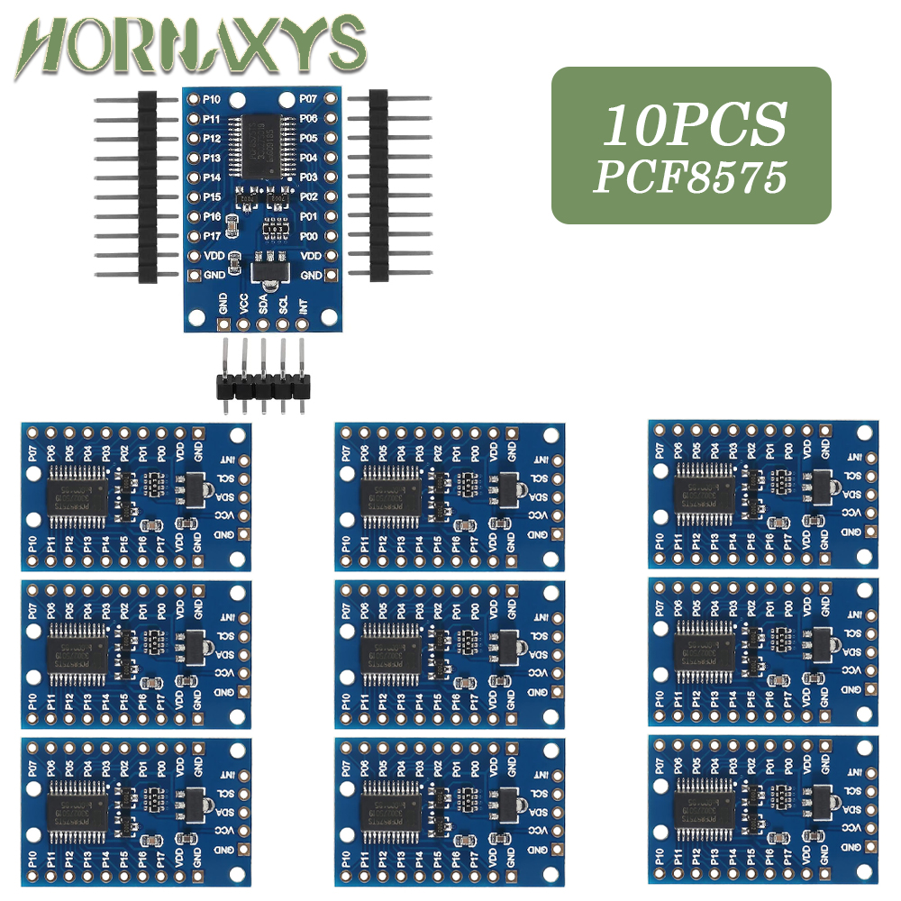 PCF8575モジュール拡張IOポート拡張ボード（DC 2.5-5.5V、I2C通信制御、16IOポート、Arduino用）1～10個