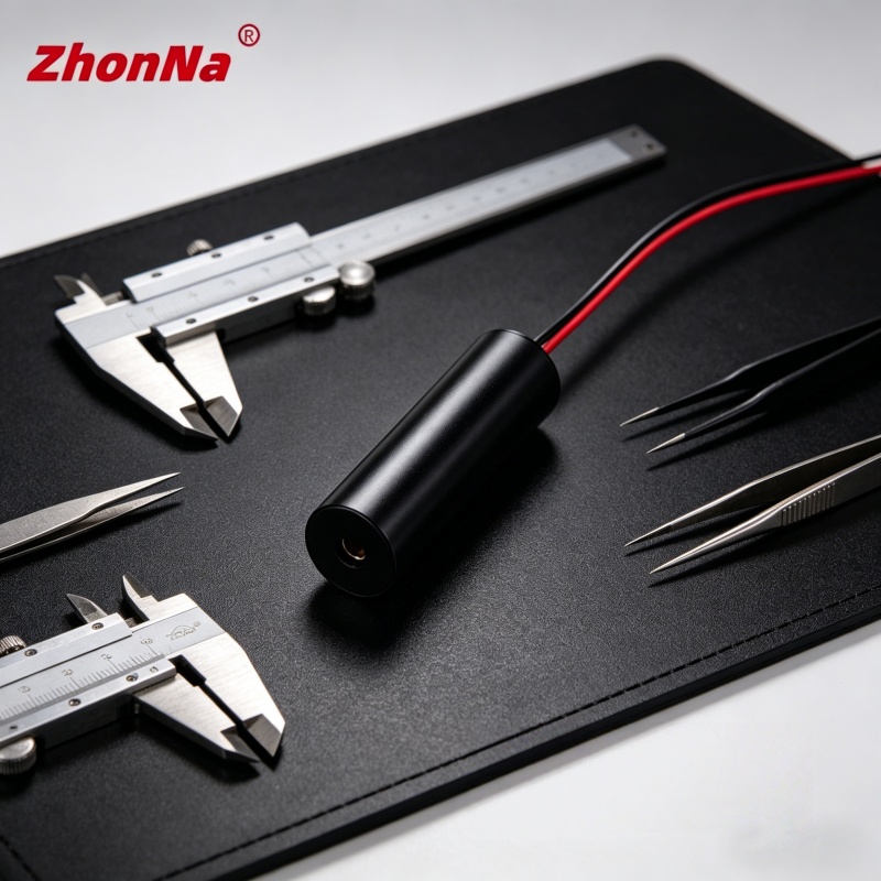 635nm 5mW 10X30mm レーザーモジュール赤色光単一点光学ロケーター照準ガラスレンズ取り付けアクセサリ入力電圧 3-5 V