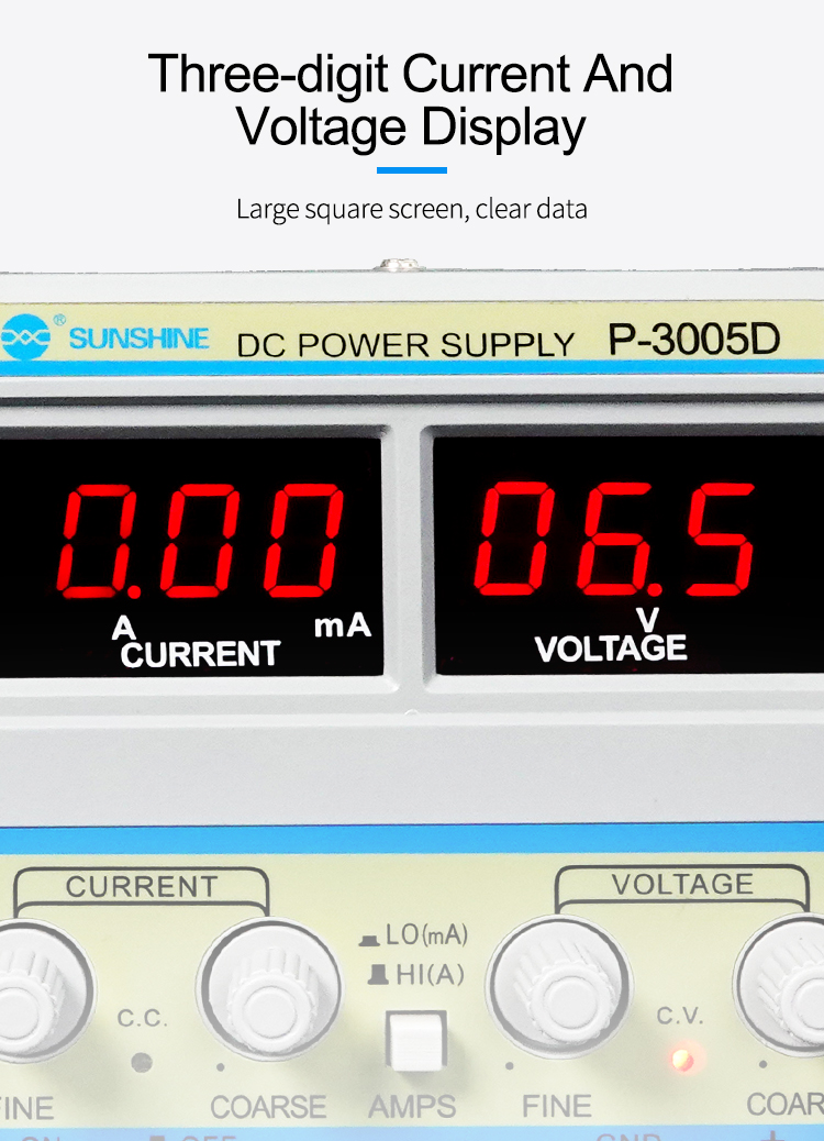 工場出荷時の価格 SUNSHINE P-3005D 30V 5A DC 電源携帯電話修理用