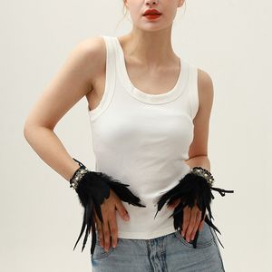 Ghost Halloween Feather Lace Comfortable Wristband Costume Prop Role-Playing Dance Performance Party Customizable Colors