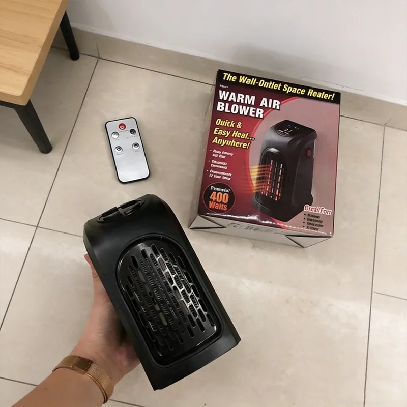 ポータブル電気スペースヒーター壁プラグミニルームラジエーターファンウォーマー家庭用暖房器具