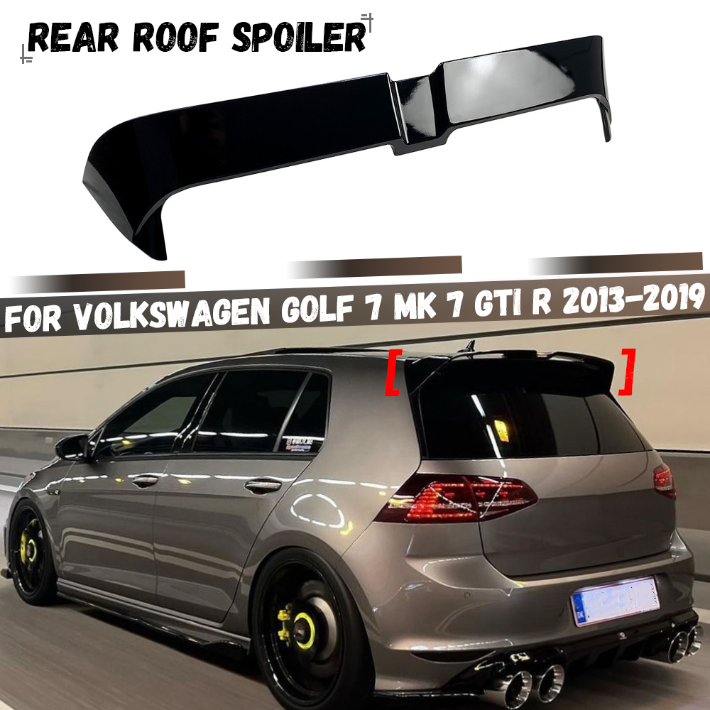 フォルクスワーゲン VW ゴルフ 7 MK7 TSI TDI GTI R 2013-2019 車のリアトランク屋根翼延長翼テールリップキャップスプリッターチューニング