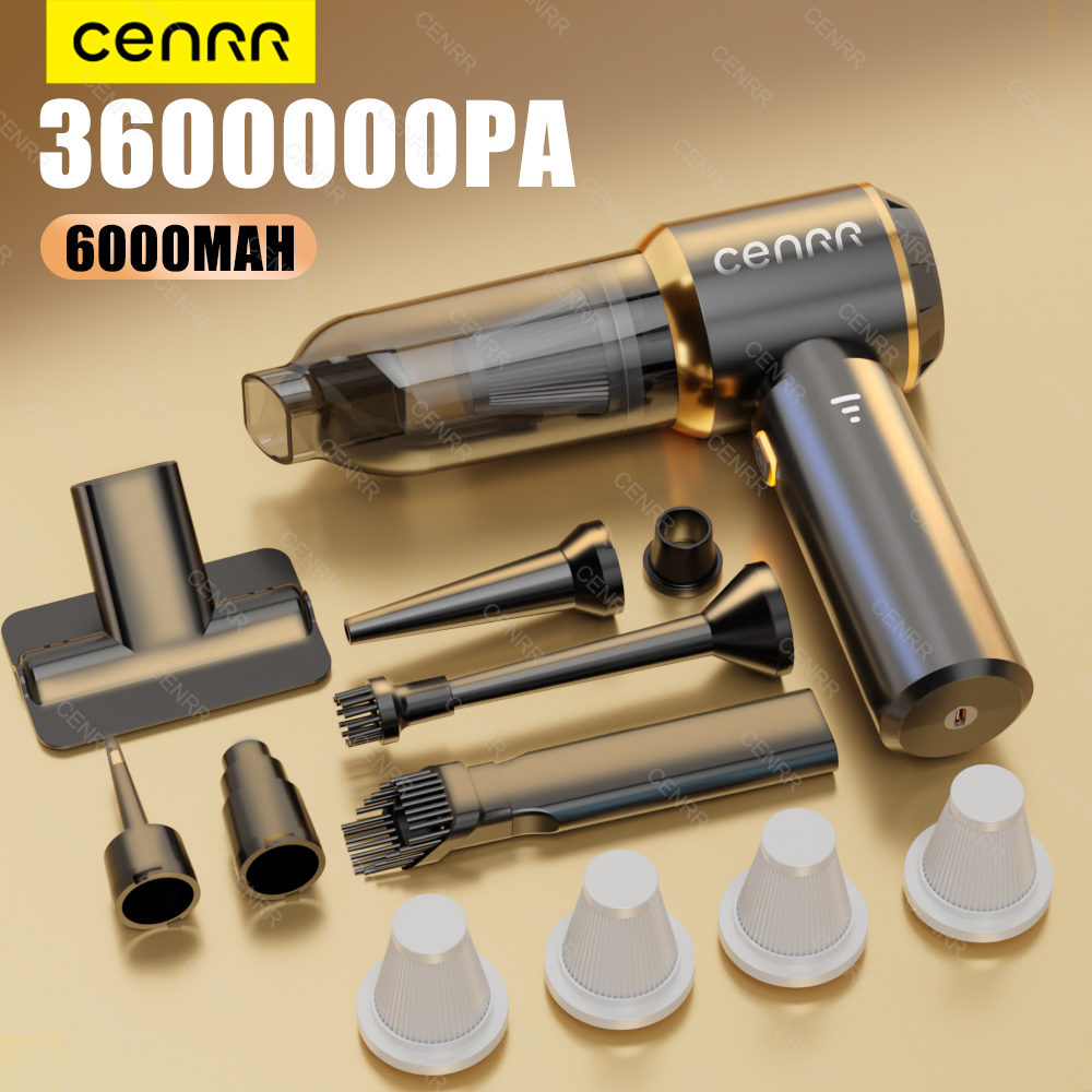 CENRR 360000PA 車用掃除機ミニコードレスハンドヘルド洗浄機強力なワイヤレスポータブル掃除機車用