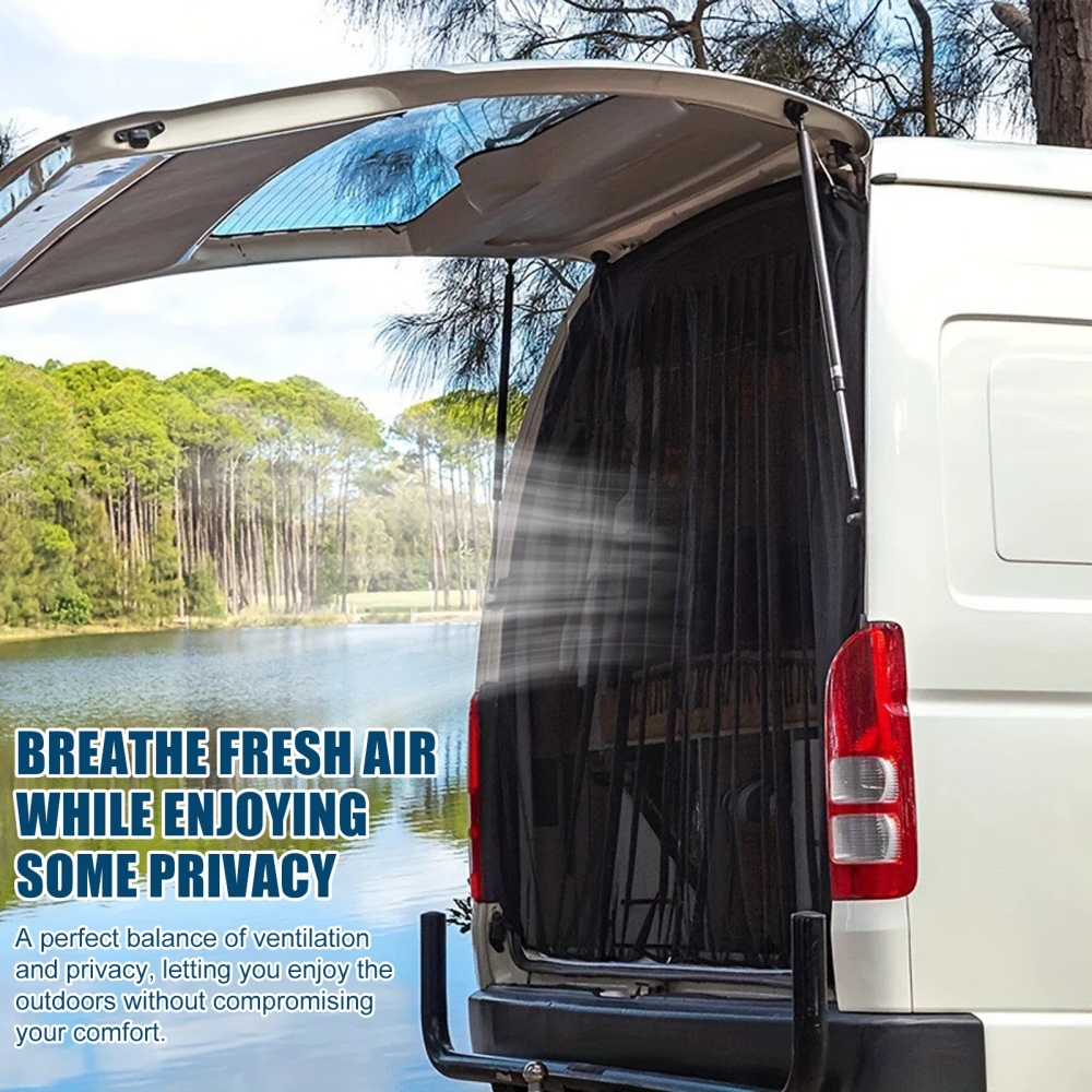 車のドア蚊帳ドア VW T5 T6 テールゲート納屋ドア磁気昆虫蚊フライスクリーンネットキャンピングカーバンキャンピングカーアクセサリー