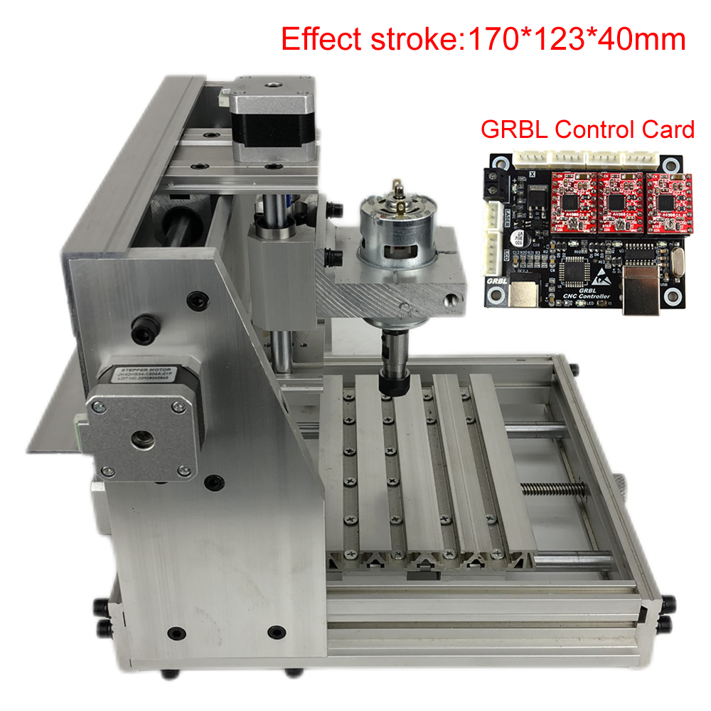 フルアルミ CNC ウッドルーター 1712 DIY CNC フレームキット 775 スピンドルモーター ER11 コレット GRBL ミニ彫刻機ラック
