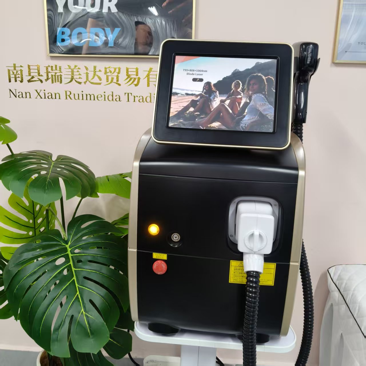 工場 808nm 755 1064 ダイオード脱毛機アレクサンダー ndrit 永久脱毛冷却永久脱毛