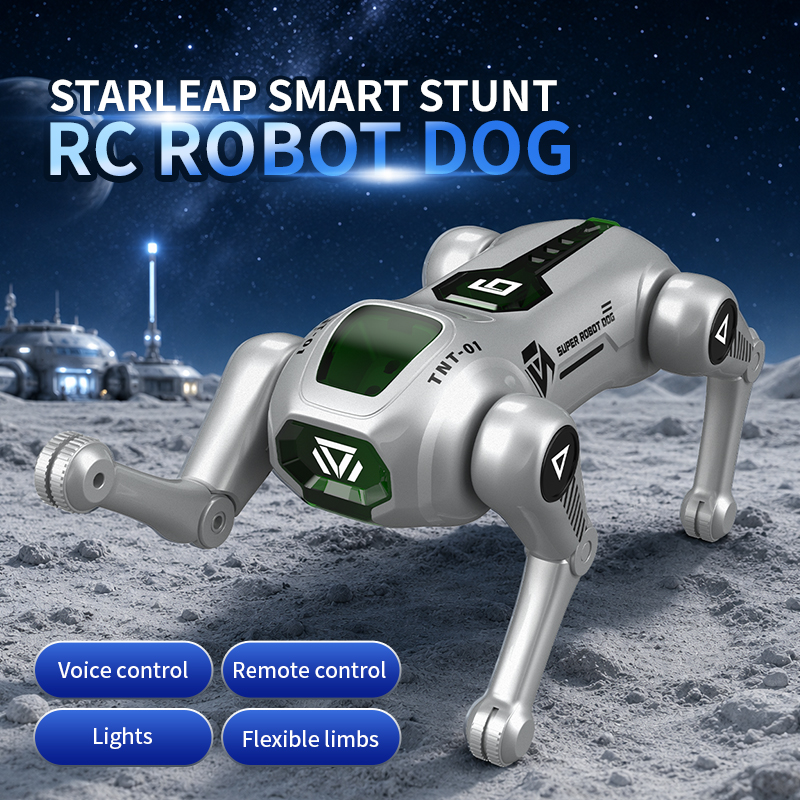 JJRC R42 StarLeap スマートスタント リモコンロボット犬 スマートドッグ RC 動物スマートドッグライトローリング