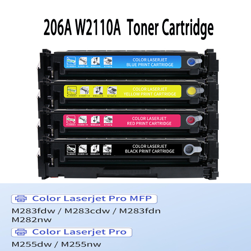 206A W2110A W2111A W2112A W2113A トナーカートリッジ HP MFP M283fdw M283cdw M283fdn M282nw Pro M255dw M255nw M283 M255 プリンタ用