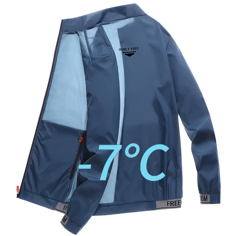 男性屋外日焼け防止服釣り狩猟服速乾性皮膚ウインドブレーカーコート UPF50 スタンドカラー日焼け止めジャケット