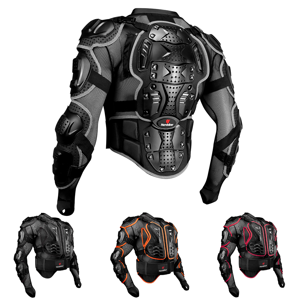 HEROBIKER モトクロスジャケットオートバイの鎧男性ボディアーマーオートバイ乗馬保護バイク乗馬ジャケット保護