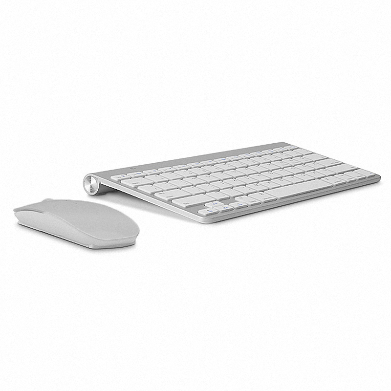 ロシアキーボード超薄型ワイヤレスキーボードマウスコンボ 2.4 グラムワイヤレスマウス Apple キーボードスタイル Mac Win XP/7/8/10 Tv ボックス用