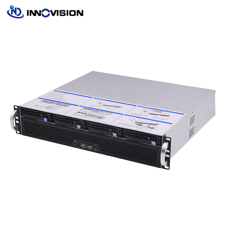 柔軟な超短い 2U ケース、ファイアウォール/NVR L400mm 4 ベイホットスワップ 2U ラックサーバーシャ​​ーシに最適