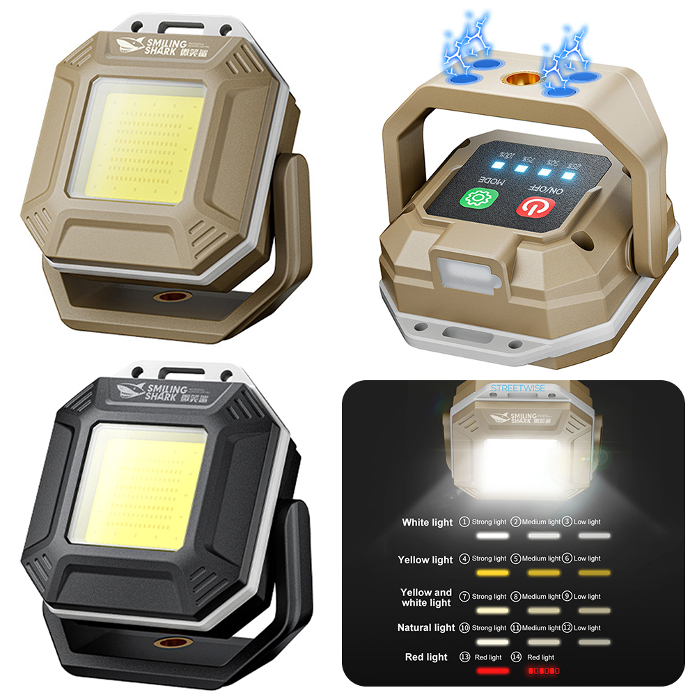 COB LED 検査ランプ防水懐中電灯磁気ベース緊急ライト充電式車の修理緊急ワークショップ