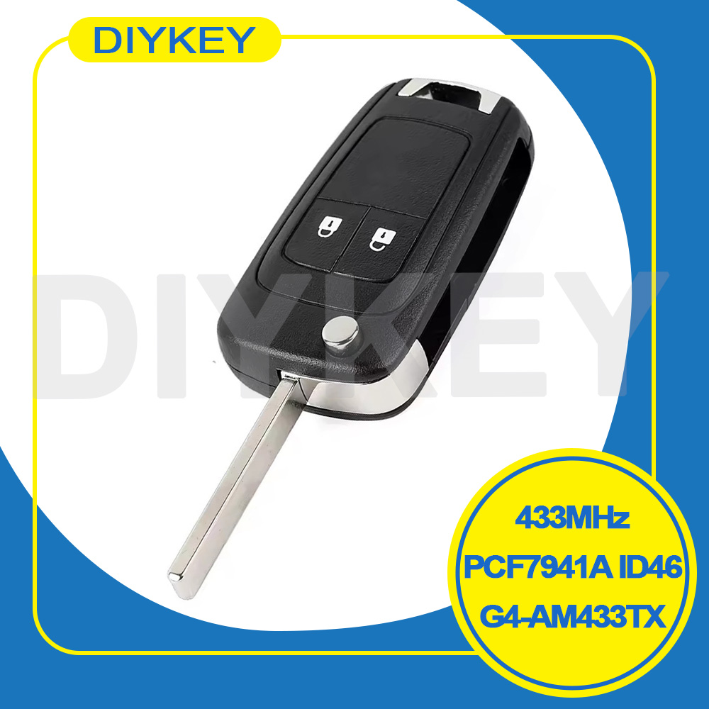 Flip Control 433MHz PCF7941A ID46 Remote Key G4-AM433TX For Opel Vauxhall Corsa D 2007-2012 Meriva B 2010 2011 2012 2013 2014