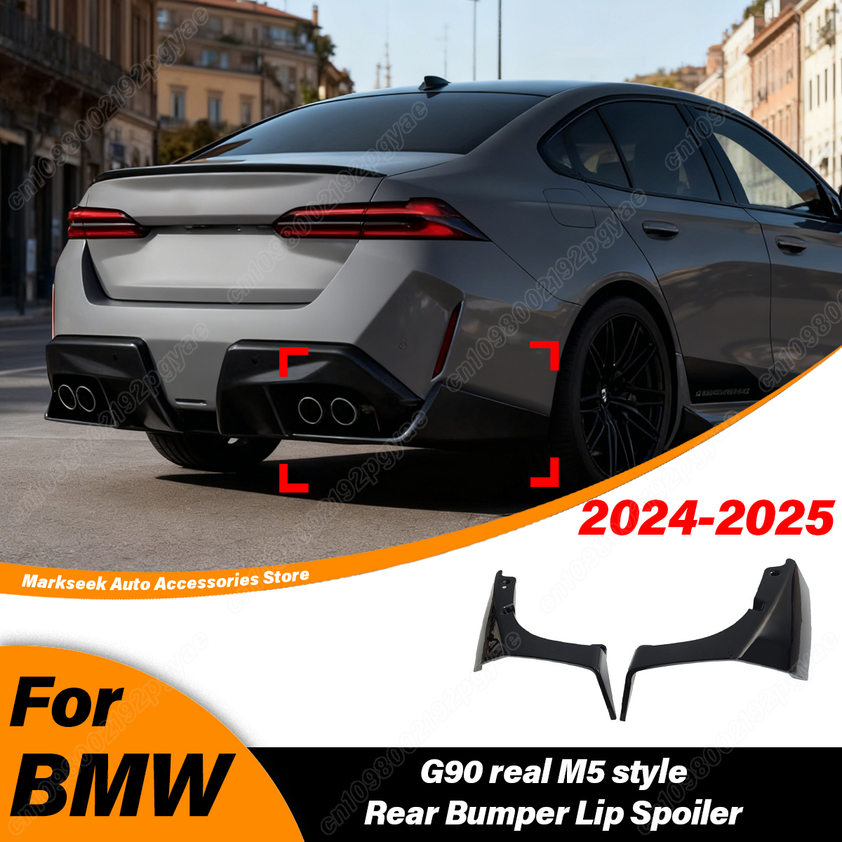 Bmw G90 リアル M5 スタイル 2024 2025 車のリアバンパーディフューザーリップ競争スポイラースプリッター自動車部品ボディ修正キット
