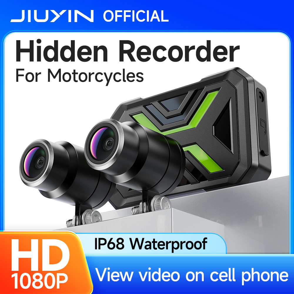 JIUYIN オートバイ DVR デュアル 1080P WiFi フロント