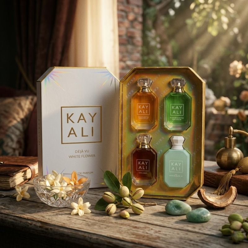 KAYALI 香水セット 4x30ml 持続性のあるユニセックス オーパルファム ラグジュアリー フレグランス コレクション 甘くて滑らかでエキゾチックでエレガントなプレミアムな香り