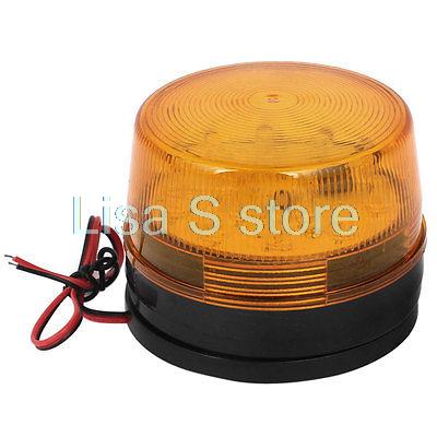 工業用 DC 12V LED フラッシュ ストロボ ライト 緊急警告ランプ イエロー LTE-5061
