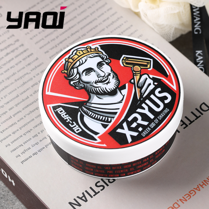 2026 YAQI X​​ERYUS ギリシャのシェービング神 Atisan 170 グラム男性用シェービングソープ、手作り水分理容室グレードのひげケアツール