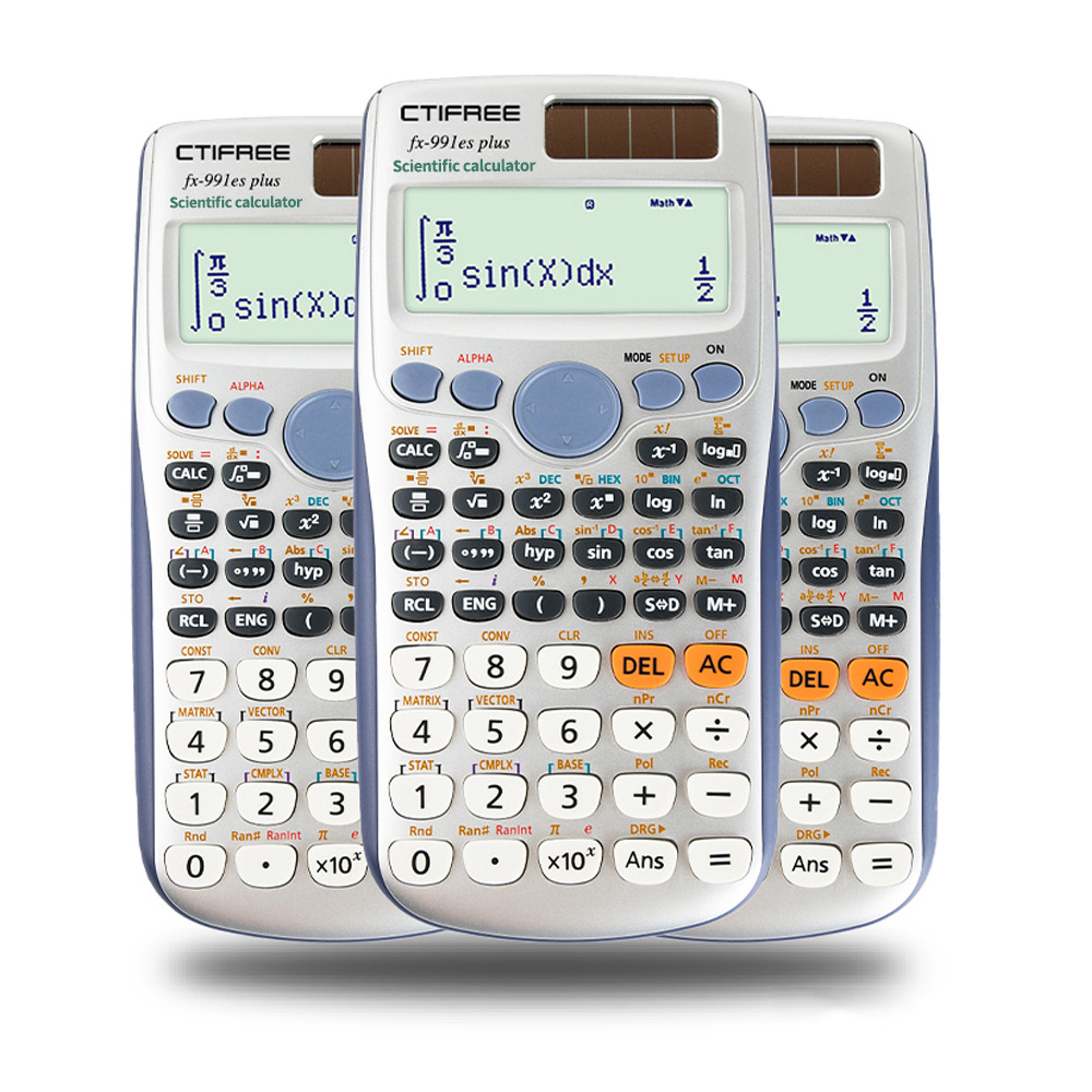 電卓 forFX-991ES-PLUS オリジナル関数電卓 417 関数高校生大学生オフィスコイン電池