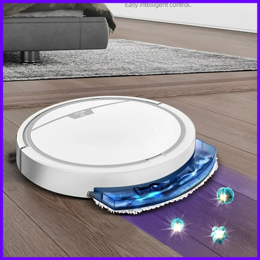 スマートロボット掃除機とモップ 2800PA 強力な吸引アプリ制御ペットの毛床自動掃除機洗浄機