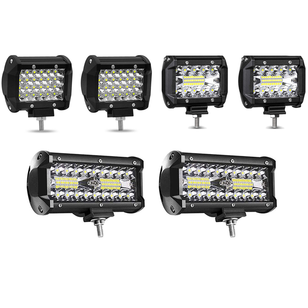 LED バー 12-24V LED ヘッドライトオフロード 4 × 4 スポットライト運転フォグランプ LED ワークライトバートラックファームトラクターボート SUV ATV