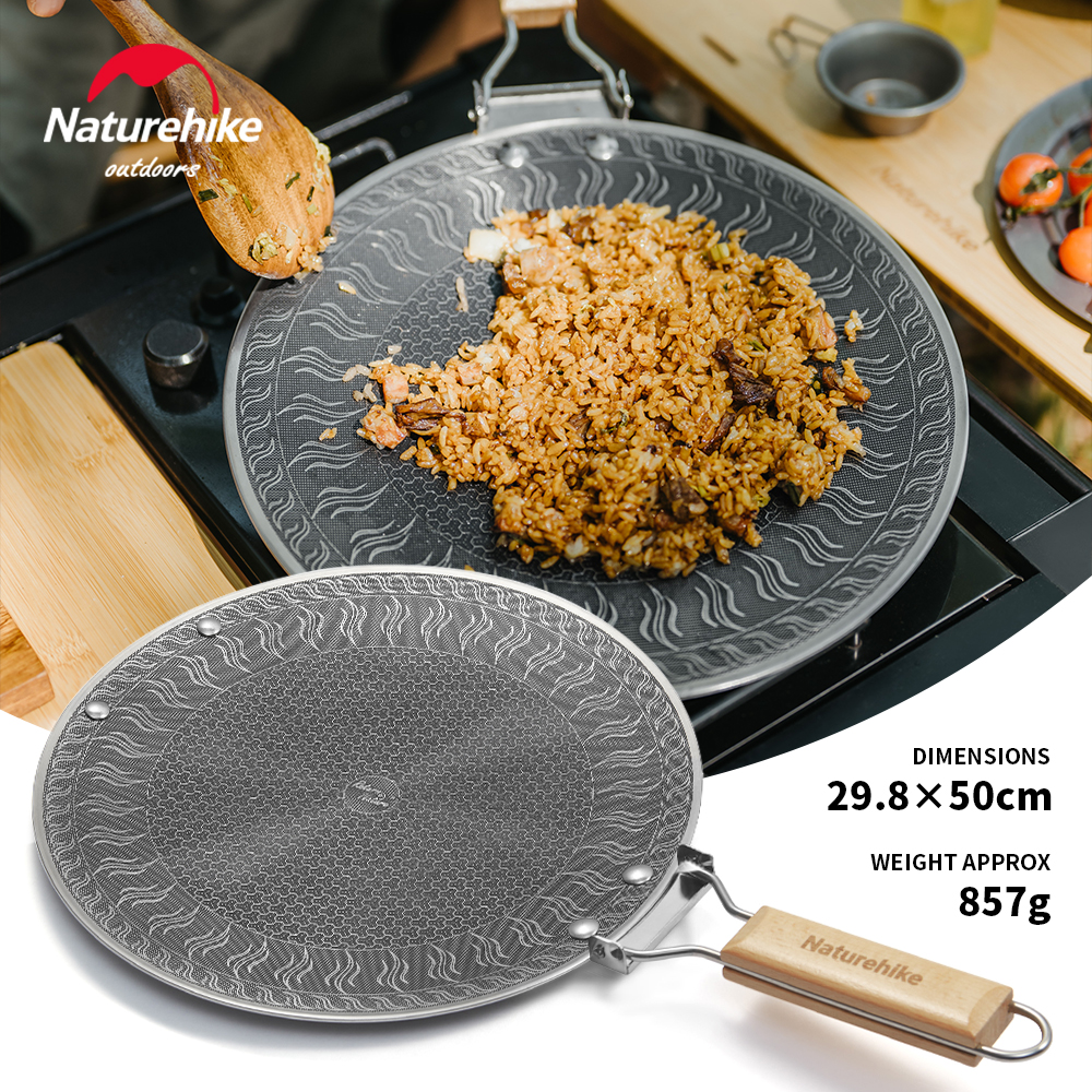 Naturehike Leyan ステンレス鋼ベーキングパン アウトドア キャンプ カセットオーブン 家庭用 バーベキュー ピクニック ノンスティック フライパン グリルパン
