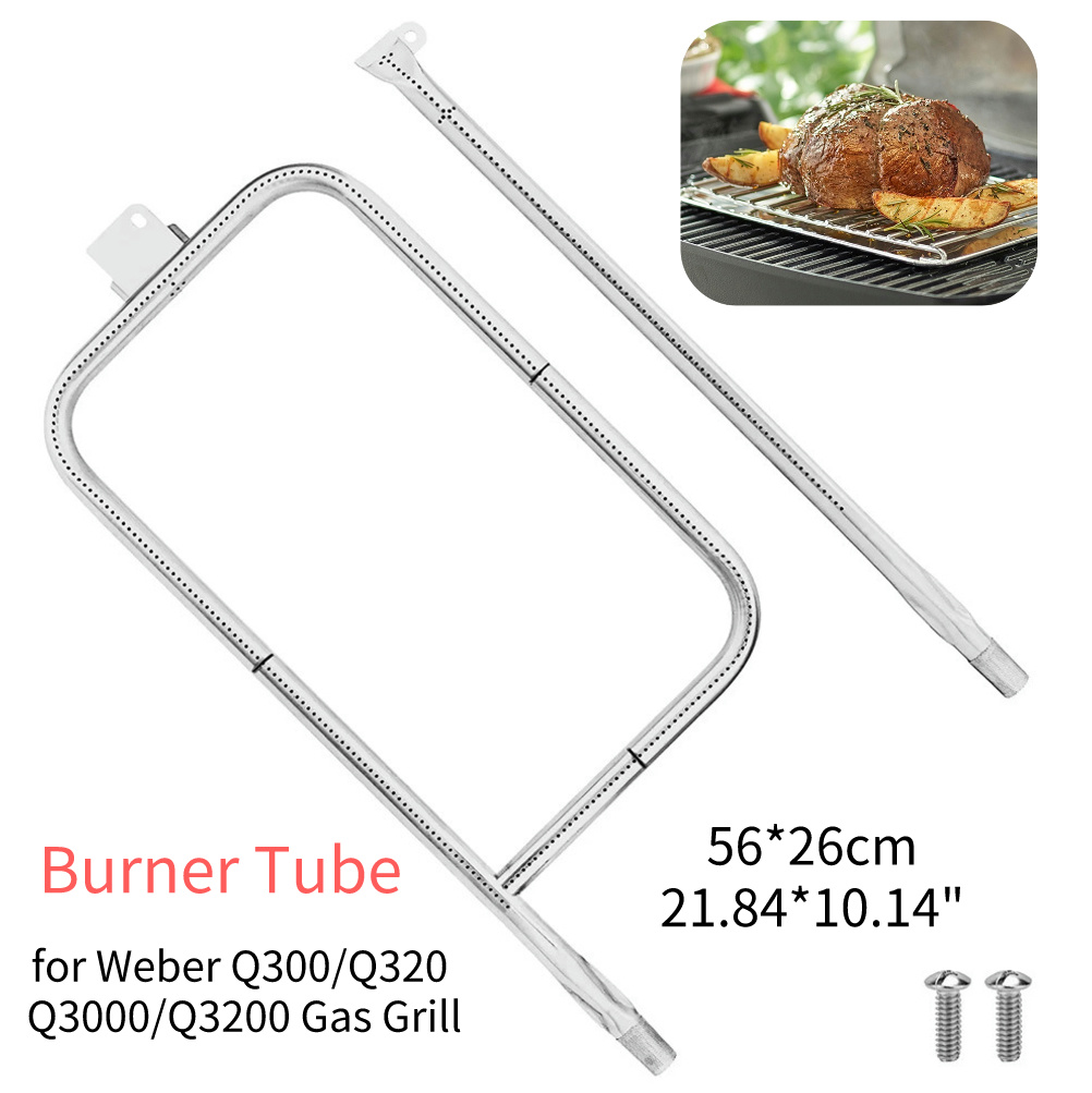 グリルバーナーチューブ交換用 304 ステンレス鋼発熱体トップヒートグリルグリルバーナー交換部品 Weber Q100 用