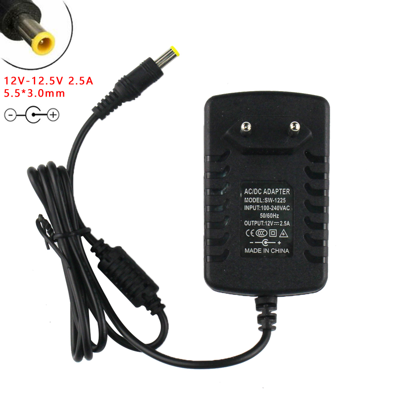 12V-12.5V 2.5A 5.5*3.0mm ピン付き AC/DC アダプター Sony SRS X5 ポータブル NFC ワイヤレススピーカー交換用電源コード