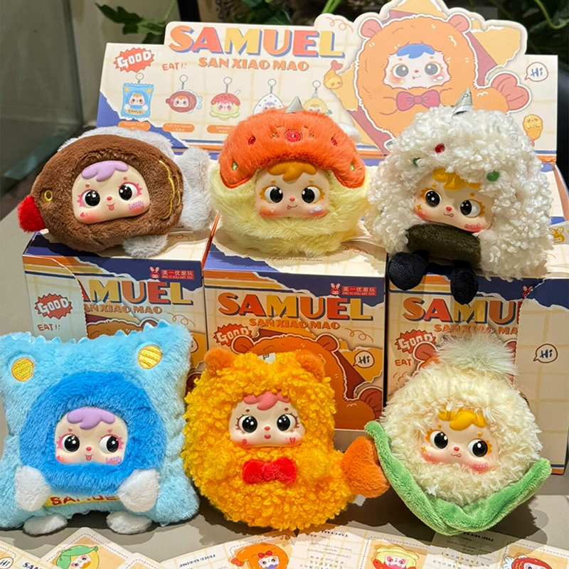 かわいいサミュエルキーホルダーペンダントアニメキーリングランダムペンダント漫画動物バッグチャームぶら下げ Accessiorie パーティーギフト