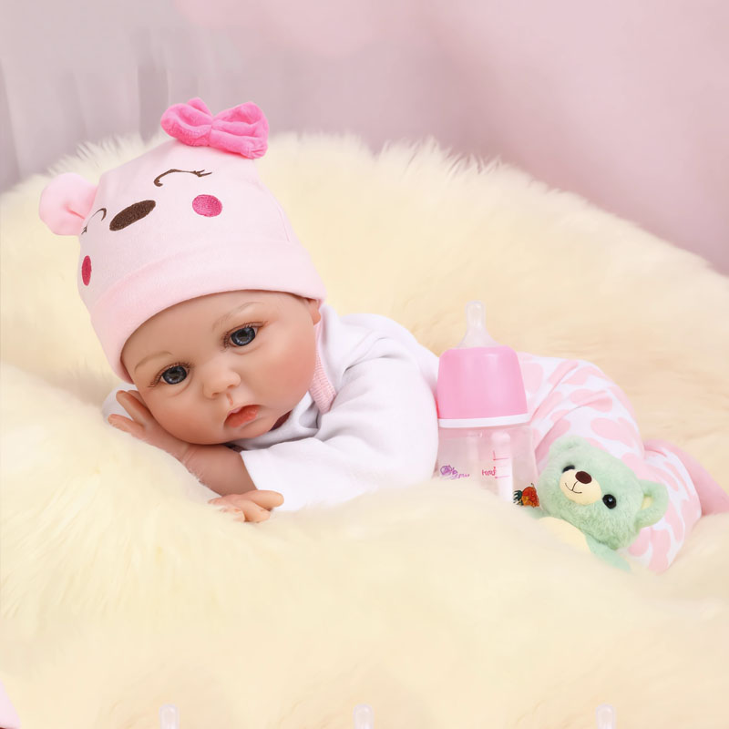 リボーンドール 22 インチ 55 cm リボーンベビードール リアルな赤ちゃんと女の赤ちゃん 新生児人形への 3 歳の誕生日プレゼントに最適