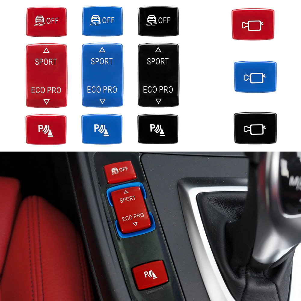 車スポーツエコプロ ESP 滑り止めレーダーセンサースイッチボタンカバー BMW 1 2 3 4 シリーズ F20/F21 F22/F23 F30/F31/F34 F32/F33/F36