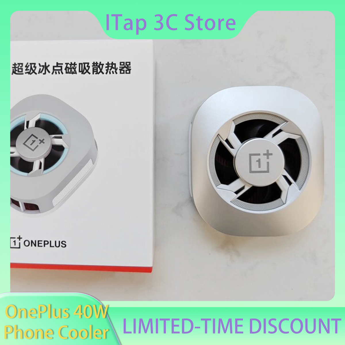OnePlus 40W 電話クーラー磁気静音急速冷却 TEC 冷却プレート 4 レベル OnePlus 携帯電話/iPhone/Android ギフト用