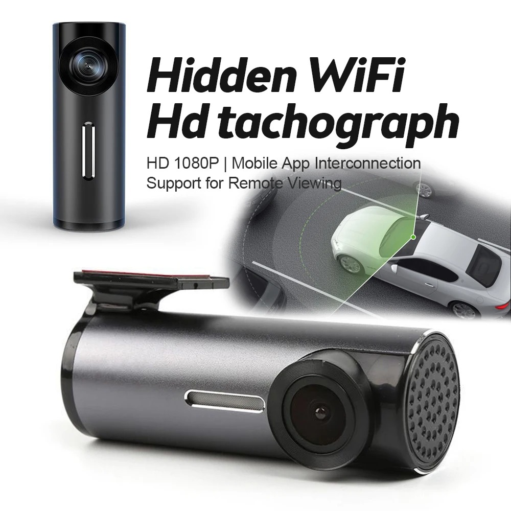 USB WIFI アプリ車隠しドライブレコーダースクリーンレスモバイルインターネット駐車監視ループビデオカーレコーダー HD ナイトビジョン