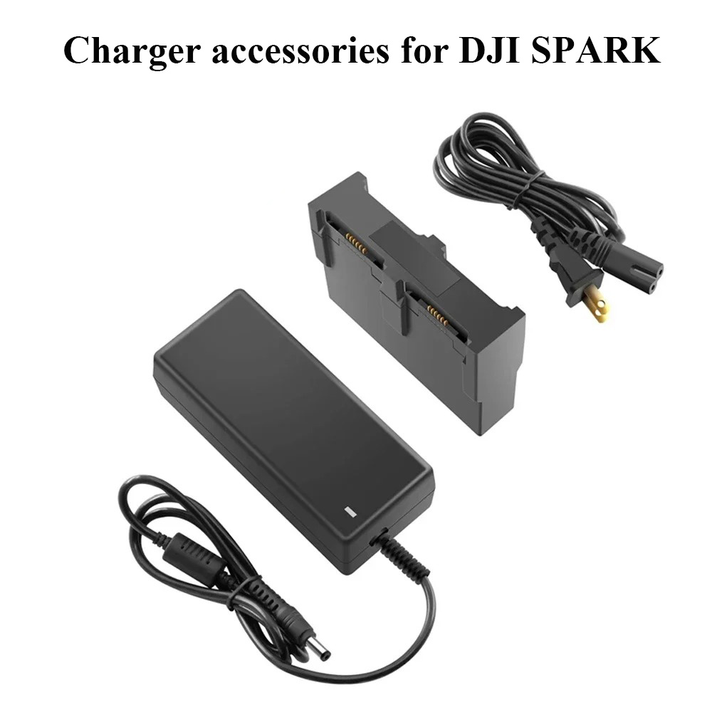 DJI Sparkインテリジェントフライトバッテリー充電ハブ用高速充電器 100-240V AC入力 DC 13.05V/2.2A出力 ドローンバッテリー充電器