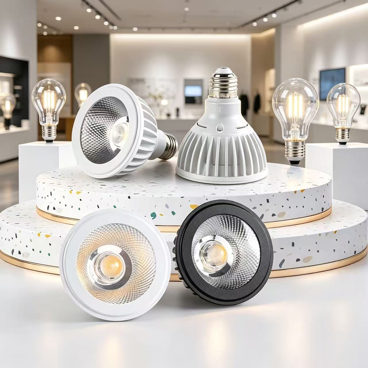 Led ハイパワー Par38 電球 5Wto30W E27 超高輝度省エネランプ 220V110V スポットライト照明昼光寝室バルコニー